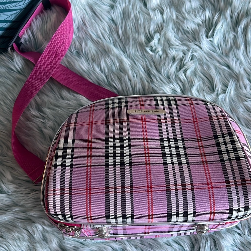 Luca Vergani Cosmetic Case Pink Plad